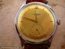 Load image into Gallery viewer, Very Large Yellow Gold Dial Universal, Manual, Very Large 37mm