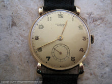 Load image into Gallery viewer, 18K Gold Universal with Golden Dial and Elongated Tear Drop Lugs, Manual, 33mm