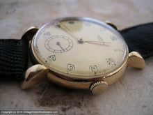 Load image into Gallery viewer, 18K Gold Universal with Golden Dial and Elongated Tear Drop Lugs, Manual, 33mm