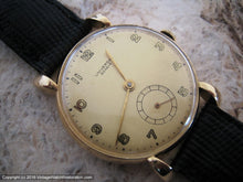 Load image into Gallery viewer, 18K Gold Universal with Golden Dial and Elongated Tear Drop Lugs, Manual, 33mm