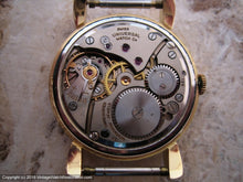 Load image into Gallery viewer, 18K Gold Universal with Golden Dial and Elongated Tear Drop Lugs, Manual, 33mm