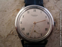 Load image into Gallery viewer, Original Roman Silver Dial Universal Geneve, Manual, Large 35mm