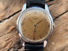 Load image into Gallery viewer, Universal Geneve Salmon Patina Dial with Elegant Gold Hands, Bumper Automatic, 35mm