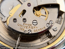 Load image into Gallery viewer, Universal Geneve Salmon Patina Dial with Elegant Gold Hands, Bumper Automatic, 35mm