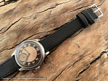 Load image into Gallery viewer, Viking (Cortebert) Sport Vattentat with Two-Tone Copper and Black Dial, Manual, 33.5mm