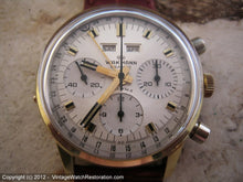 Load image into Gallery viewer, Wakmann Complicated Triple Date Chronograph, Manual, Very Large 36mm