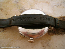 Load image into Gallery viewer, Rare Minty WWI Sterling Silver Waltham Porcelain Demi Hunter, Manual, 36.5mm