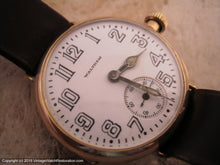 Load image into Gallery viewer, Stunning WWI Era Porcelain Waltham, Manual, 32.5mm