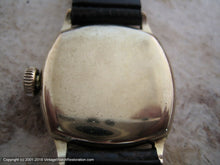 Load image into Gallery viewer, Decorative Square Tonneau Case Waltham with Golden Dial, Manual, 27.5x27.5mm