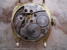 Load image into Gallery viewer, Decorative Square Tonneau Case Waltham with Golden Dial, Manual, 27.5x27.5mm