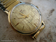 Load image into Gallery viewer, Gold Textured Dial Sixties Era Waltham 21, Automatic, 33.5mm