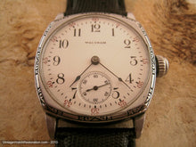 Load image into Gallery viewer, Wonderful Early Waltham Porcelain with Decorative Bezel, Manual, 32x32mm