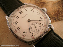 Load image into Gallery viewer, Wonderful Early Waltham Porcelain with Decorative Bezel, Manual, 32x32mm