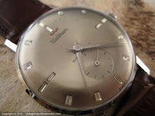Load image into Gallery viewer, Waltham Shock Resistant Silver Gray Dial, Manual, Large 34.5mm