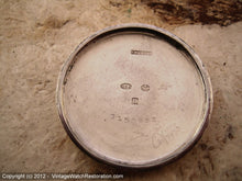 Load image into Gallery viewer, Sterling Silver Case Waltham WWI Porcelain Dial with Military Style Strap, Manual, Very Large 34.5mm