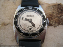 Load image into Gallery viewer, Original Tonneau Westfield with Black Enameled Bezel Number Ring, Manual, 27x34mm