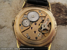 Load image into Gallery viewer, Unusual White Star Black Dial and Markers on Textured Gold Honeycomb Bezel, Manual, 33mm