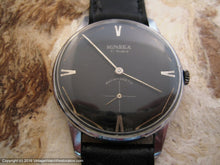 Load image into Gallery viewer, Black Dial Winsex Swiss 21 Rubis, Manual, Large 35mm