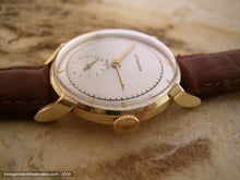 Load image into Gallery viewer, 14K Gold Wittnauer Revue with Horned Lugs, Manual, 29.5mm