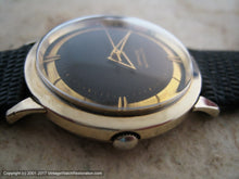 Load image into Gallery viewer, Stunner Wittnauer Deco Style Gold and Black Dial, Automatic, Large 34mm