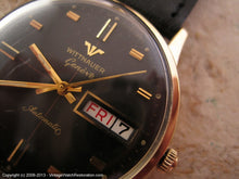 Load image into Gallery viewer, Fantastic Black Dial Day/Date Wittnauer Geneve, Automatic, Large 36mm