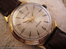 Load image into Gallery viewer, Wittnauer Light Golden Dial and Decorative Lugs, Automatic, Large 34mm