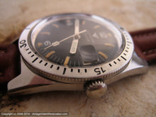 Load image into Gallery viewer, Wittnauer Geneve Black Dial Military-Style Divers with Date, Manual, V.Large 38mm