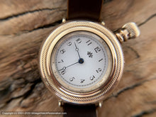 Load image into Gallery viewer, Waltham 1886 Pocket Watch Conversion, Angled Dial, Large Crown, Manual, 39mm
