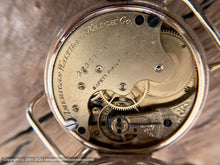 Load image into Gallery viewer, Waltham 1886 Pocket Watch Conversion, Angled Dial, Large Crown, Manual, 39mm