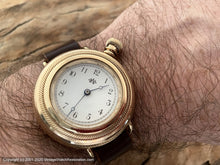 Load image into Gallery viewer, Waltham 1886 Pocket Watch Conversion, Angled Dial, Large Crown, Manual, 39mm