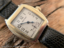 Load image into Gallery viewer, Waltham Creamy Dial in Decorative Tonneau Case, c.1931, Manual, 30x38mm