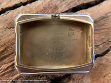 Load image into Gallery viewer, Waltham Light Amber Dial, Cal 750, Fitted in a Curved Case, Manual, 21x37mm