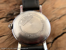 Load image into Gallery viewer, Waltham Pie Pan Silver Dial with Red Pointer Second Hand and Date at Bottom, Automatic, Large 35mm