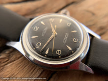 Load image into Gallery viewer, Welsbro Black Dial Military Style, AS1686, Manual, 32mm