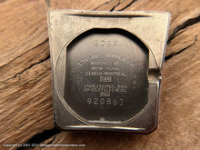 Load image into Gallery viewer, Wittnauer Golden Sunburst Dial in Trapezoid Case with Box, Tags and Original Receipt from 1961, Manual, 26x35mm