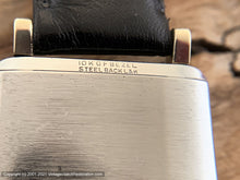 Load image into Gallery viewer, Wittnauer Golden Patina Dial in Rectangular Case with Rounded Edges, Manual, 24x37.5mm