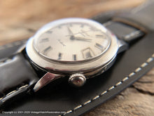 Load image into Gallery viewer, Wyler Incaflex Tri Sport with Date and Wide Patent Leather Strap, Manual, 35mm