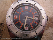 Load image into Gallery viewer, Yonger-Bresson Blue-Orange Divers with Date, Manual, 38x46mm