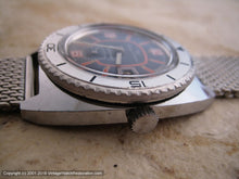 Load image into Gallery viewer, Yonger-Bresson Blue-Orange Divers with Date, Manual, 38x46mm
