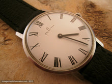 Load image into Gallery viewer, Thin Zenith with Elegant White Dial and Roman Numerals, Manual, 34mm