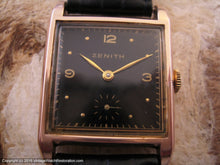 Load image into Gallery viewer, Zenith Coppery Rose-Gold Case and Black Dial, Manual, 28x38mm