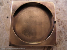 Load image into Gallery viewer, Zenith Coppery Rose-Gold Case and Black Dial, Manual, 28x38mm