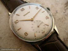 Load image into Gallery viewer, Zenith Pearl Dial with Gold Numbers, Manual, Very Large 36.5mm