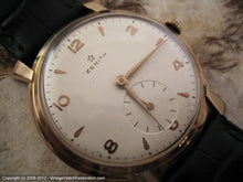 Load image into Gallery viewer, Impressive Large Zenith 18K Rose Gold Ribbon Lug Case, Manual, Huge 37mm