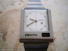Load image into Gallery viewer, Zenith Fabulous all Original Chunky Modern Stylistic Square Case, Quartz, 35x39mm