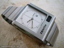 Load image into Gallery viewer, Zenith Fabulous all Original Chunky Modern Stylistic Square Case, Quartz, 35x39mm