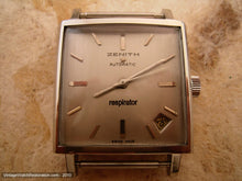 Load image into Gallery viewer, Large Square Zenith Respirator Date, Automatic, 30x30mm