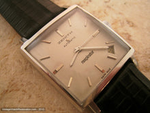 Load image into Gallery viewer, Large Square Zenith Respirator Date, Automatic, 30x30mm