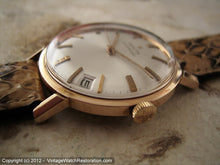 Load image into Gallery viewer, NOS Zenith 2522PC in Minty Rose Gold Filled Case with Pie Pan Dial, Automatic, Large 34mm
