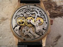 Load image into Gallery viewer, 18K Gold Zenith Chronograph Stunner!, Manual, Huge 37.5mm